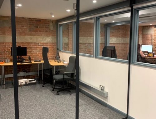 Glass Partition and Office Furniture